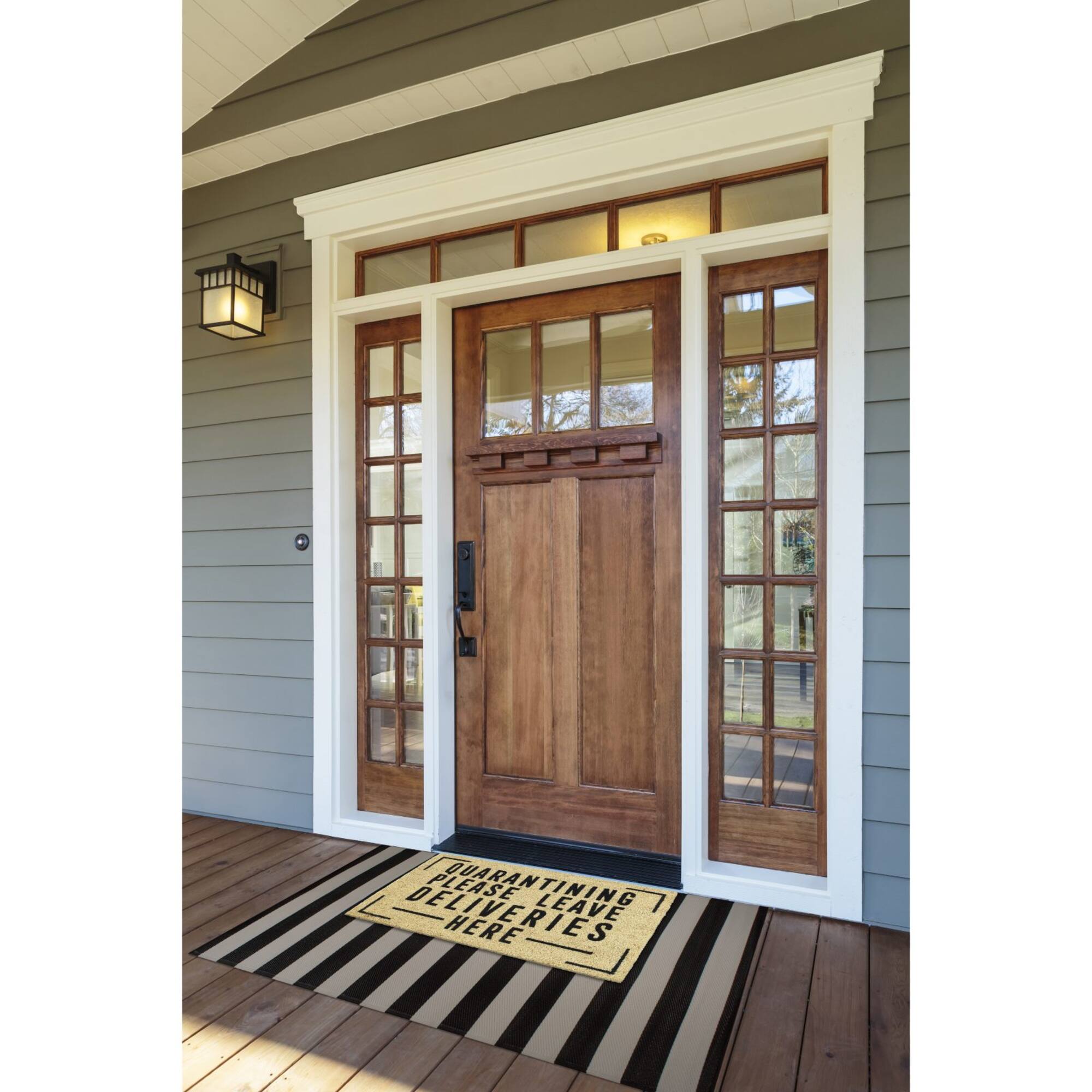 DII® Quarantining Deliveries Here Doormat
